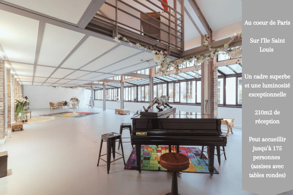 Loft évènementiel Au coeur de Paris